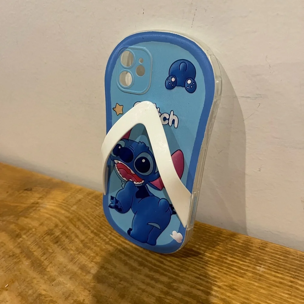 Disney stitch flip flop phone‎ case EUC for IPhone 11